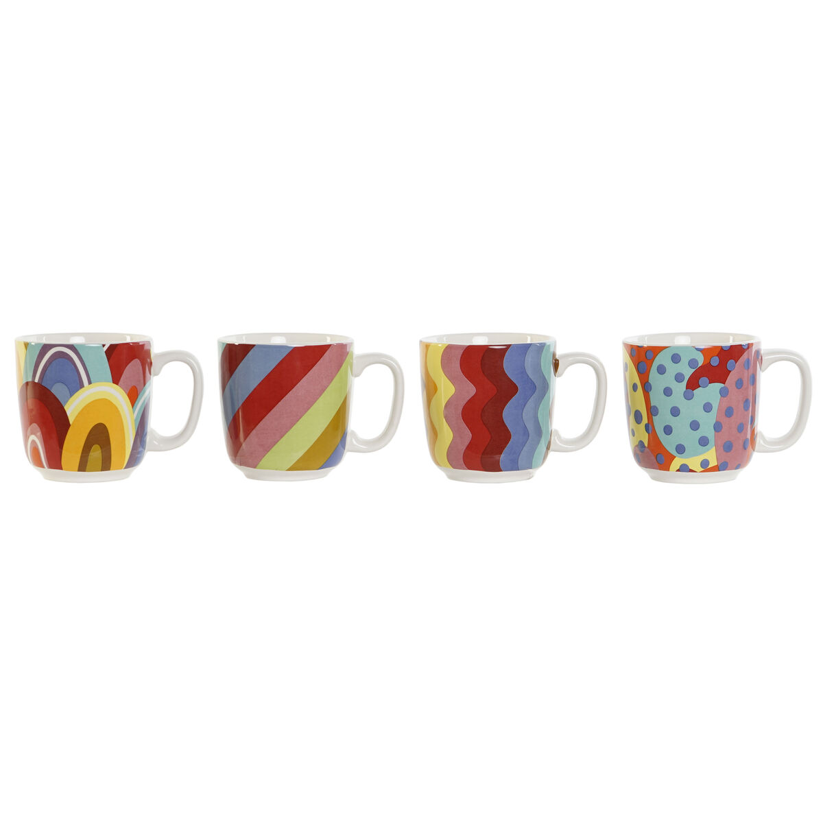 Coffee Set DKD Home Decor Multicolour Coral Bamboo Dolomite Modern 180 ml